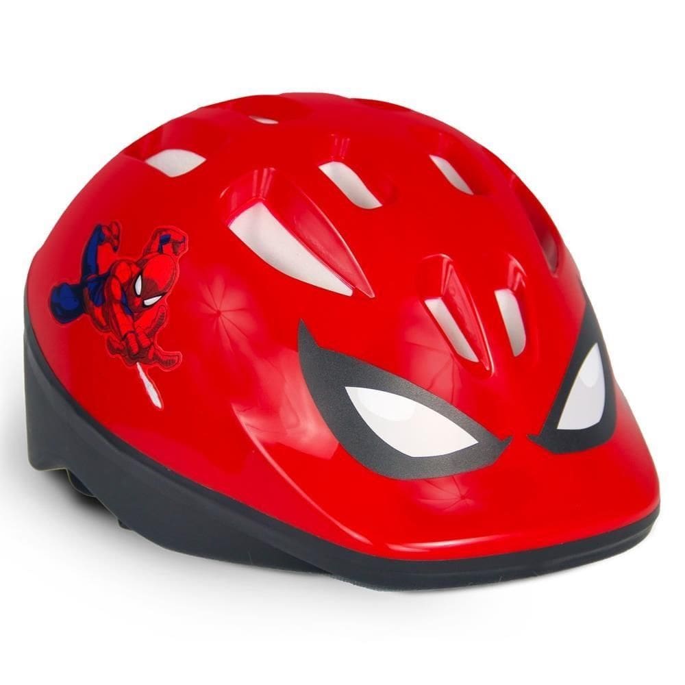 Capacete Infantil Homem Aranha Vermelho (50-56cm) Spider-Man para Bike Ciclismo
