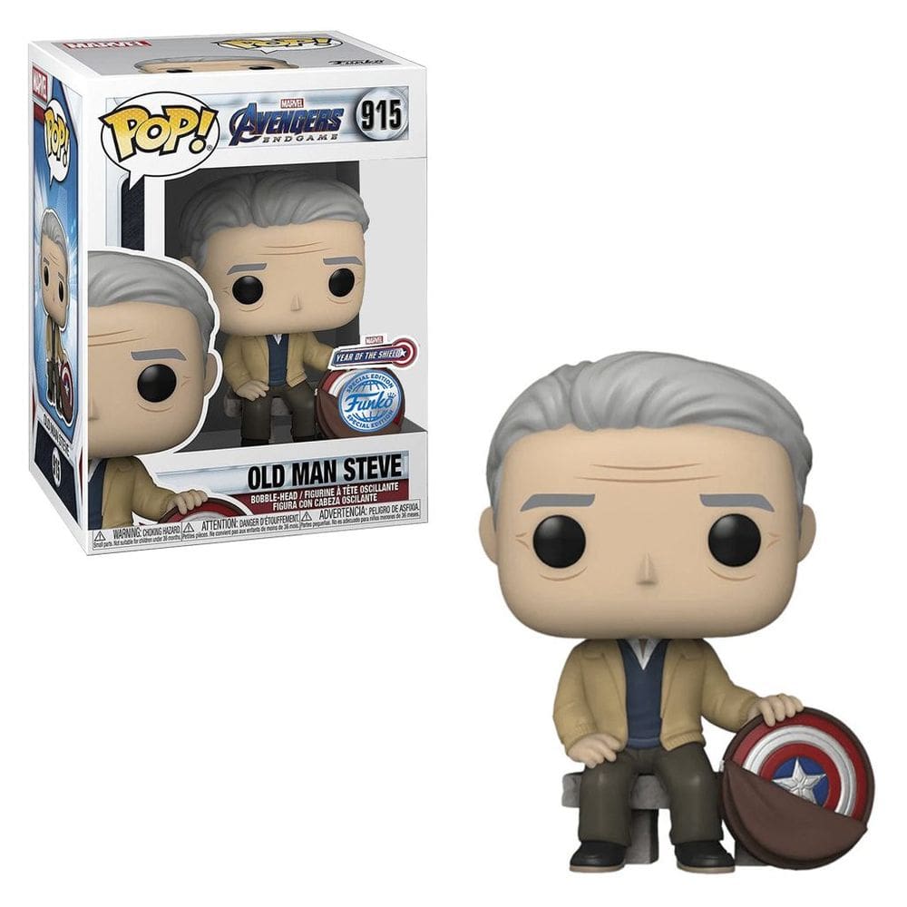 Funko Pop Marvel Vingadores Endgame Old Man Steve 915