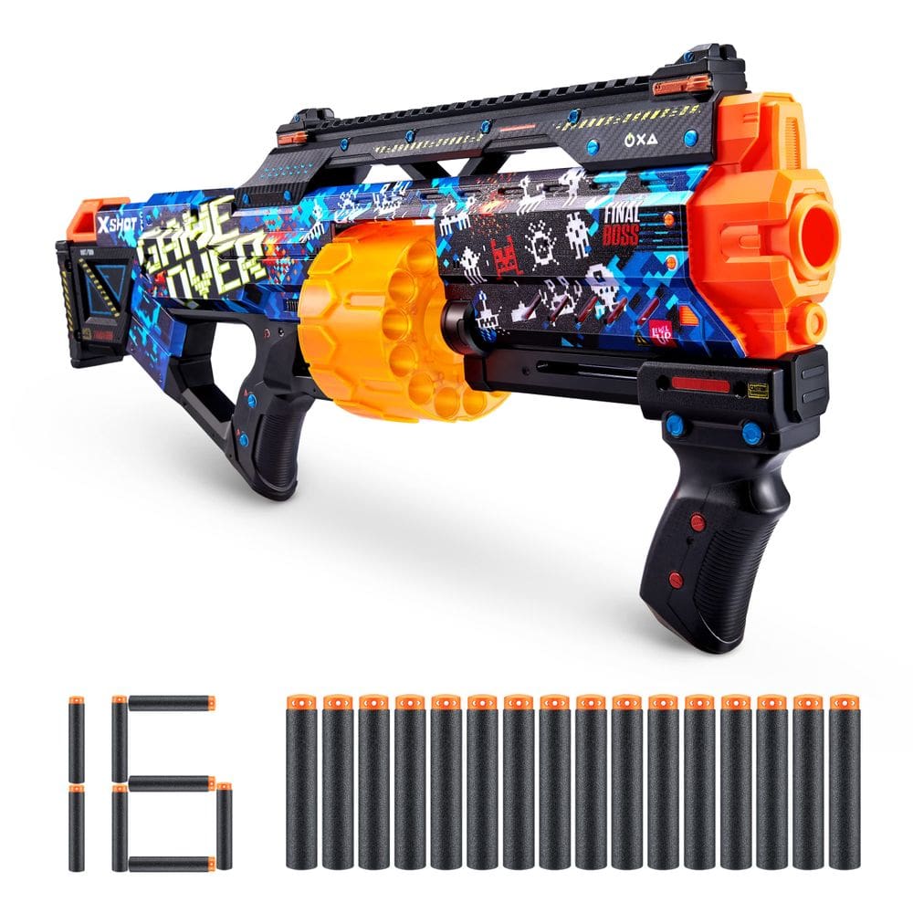Toy Foam Blaster XShot Skins Last Stand Game Over 16 dardos