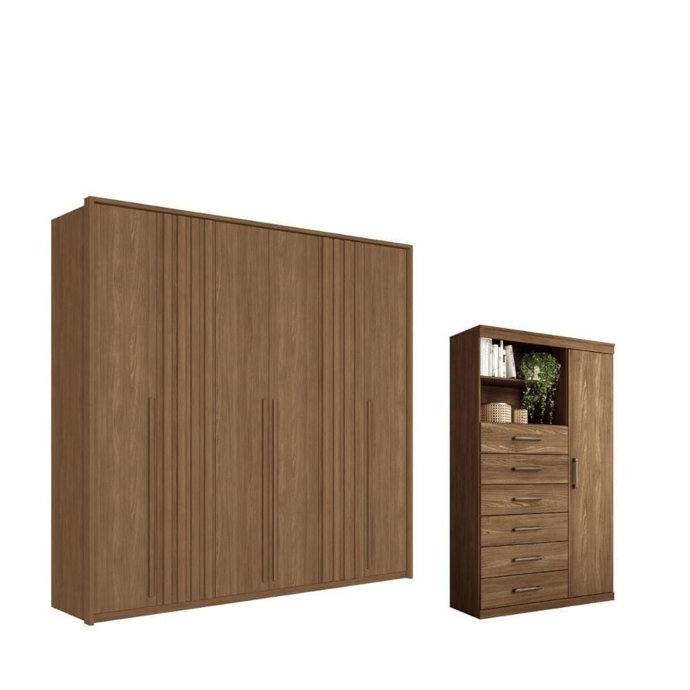 Kit Roupeiro E Multi Uso Veronica Jatoba