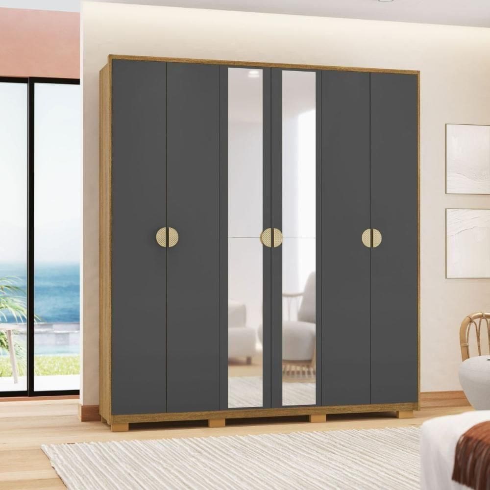 Roupeiro Com 6 Portas Maldivas Nature Alasca