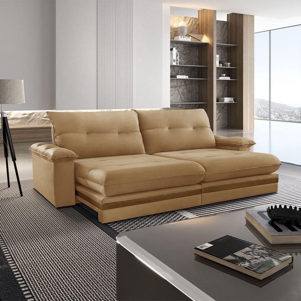 Sofá Avalon 02 Módulos De 80cm Br25cm Meu Sofá Online P321 Linho Dourado