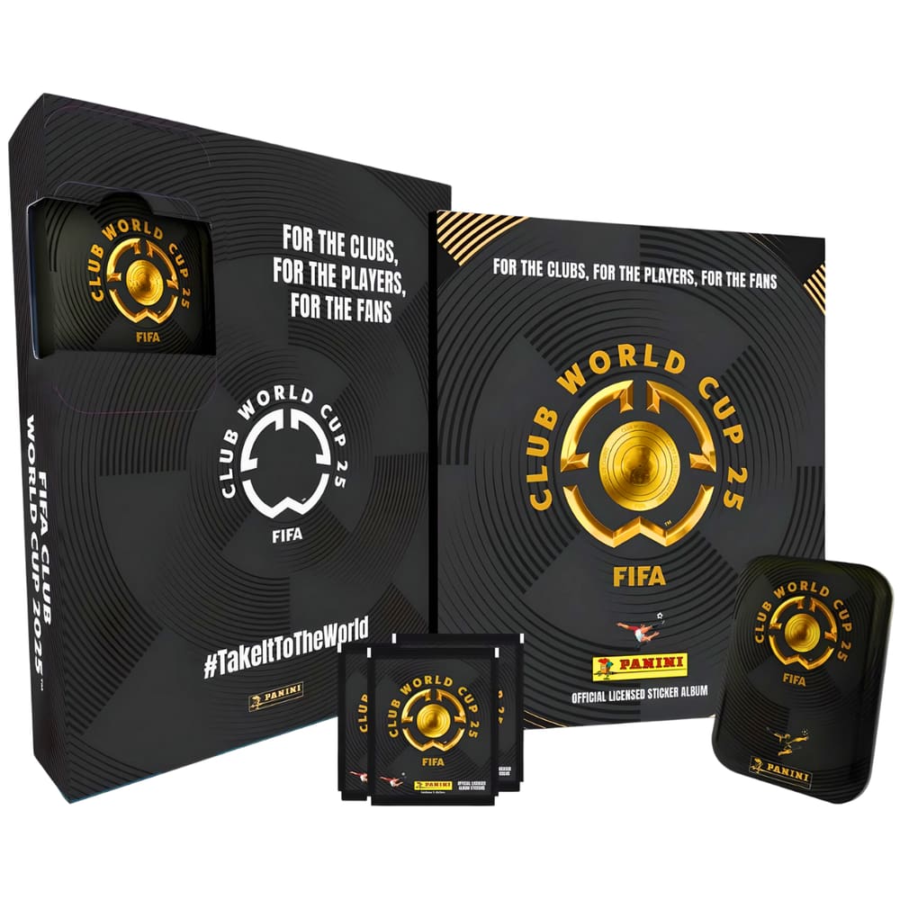 Álbum Capa Dura FIFA World Cup Club 2025 + 30 Packs e Lata