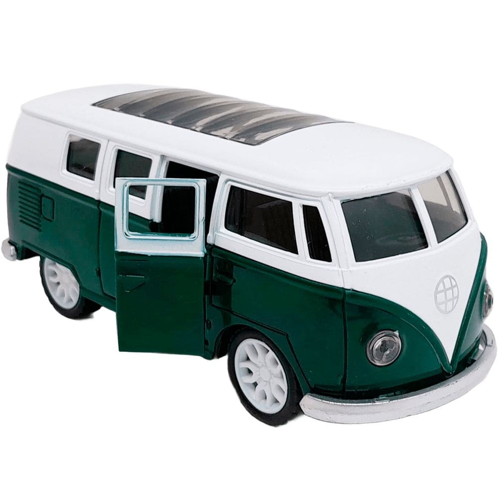 Carro Miniatura Colecionável Volkswagen Kombi Verde Fricção