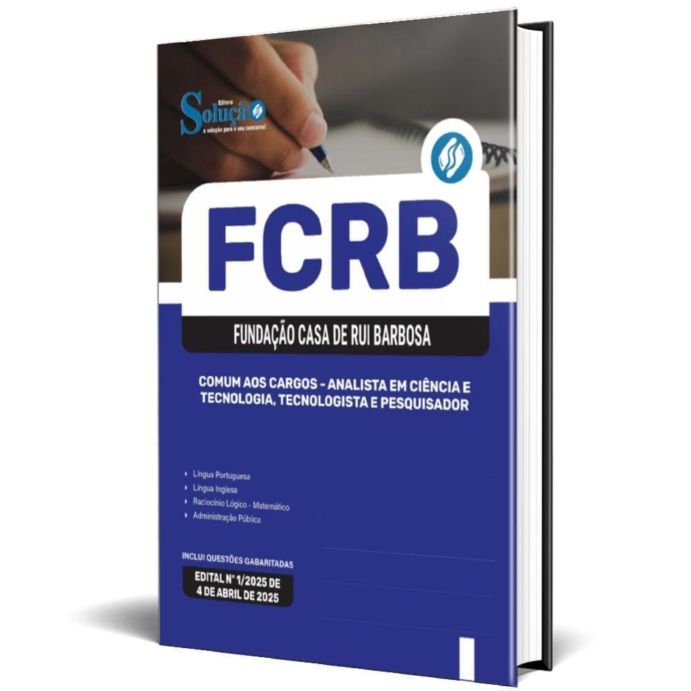 Apostila Fcrb 2025 Comum Aos Cargos Analista Em Ciência E
