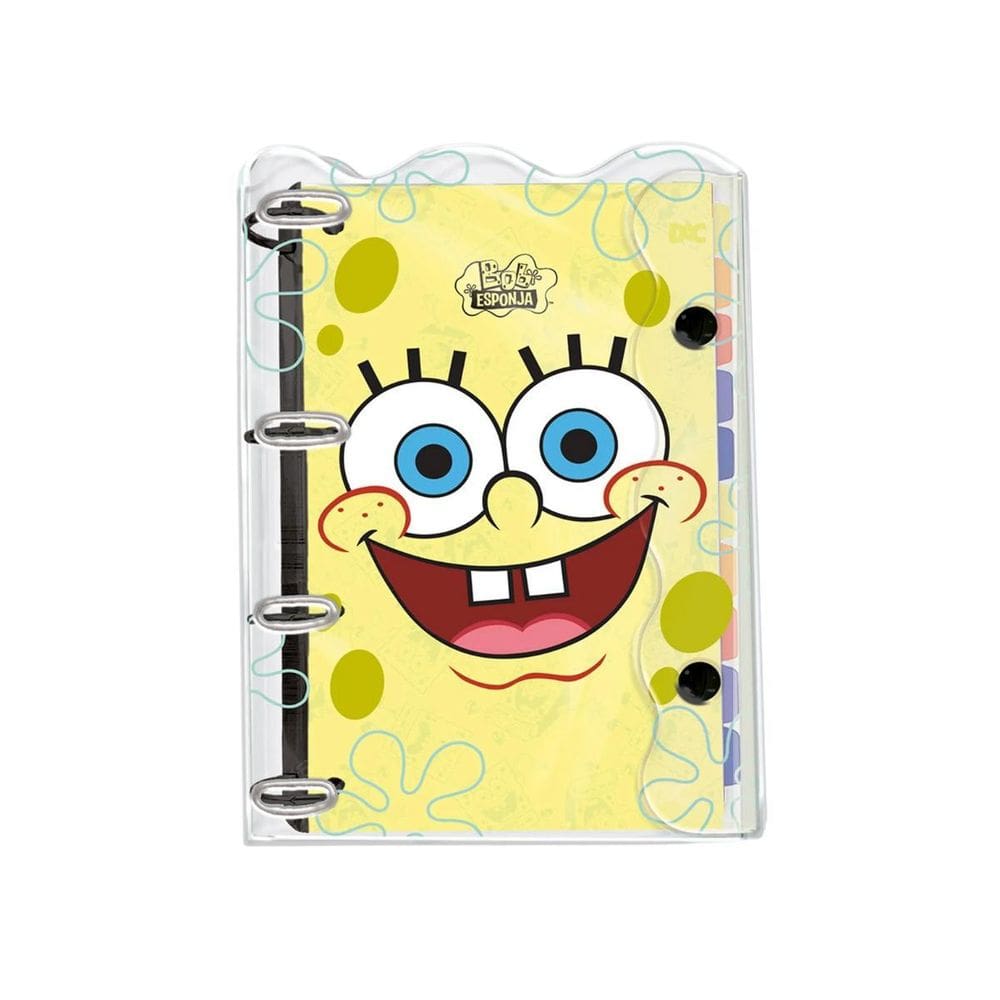 Caderno Escolar Argolado Bob Esponja Cristal 192Fls Dac