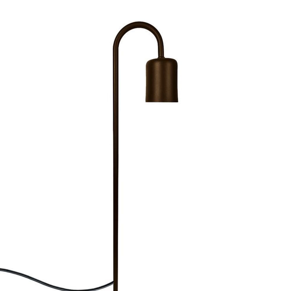 Luminária De Chão Balizador Espeto Jardim Gu10 50Cm Marrom