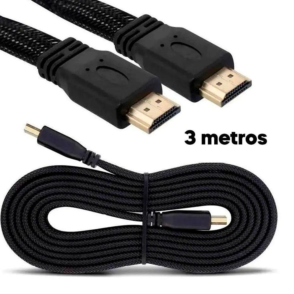 Cabo Hdmi 3 Metros 4K Hd Full Hd 3D Para Monitor Gamer Pc