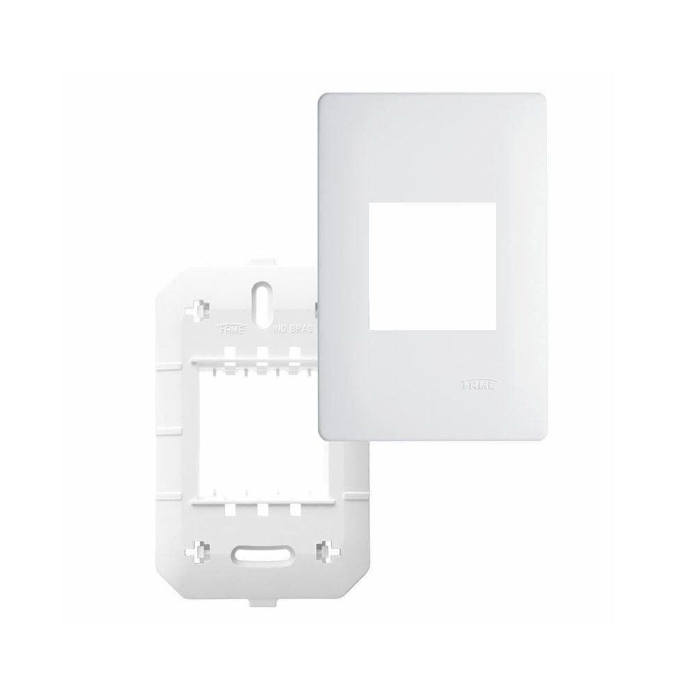 Placa Com Suporte Fame Habitat 4X2 Para 2 Módulos Verticais