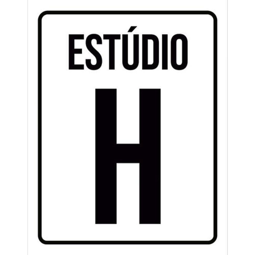 Kit 3 Placas Setor Estúdio 36X46