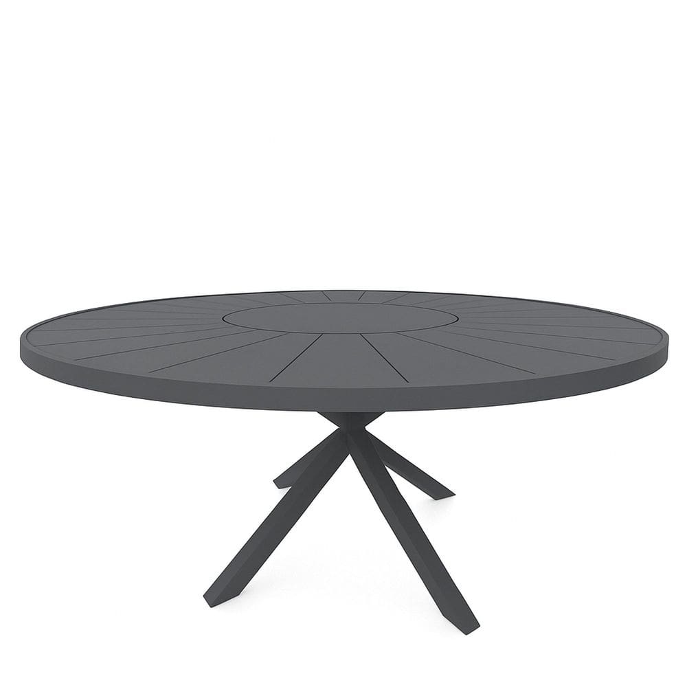 Mesa Sofisticação em Alumínio com Design Exclusivo e Acabamento Impecável Dubai Gray Titanium