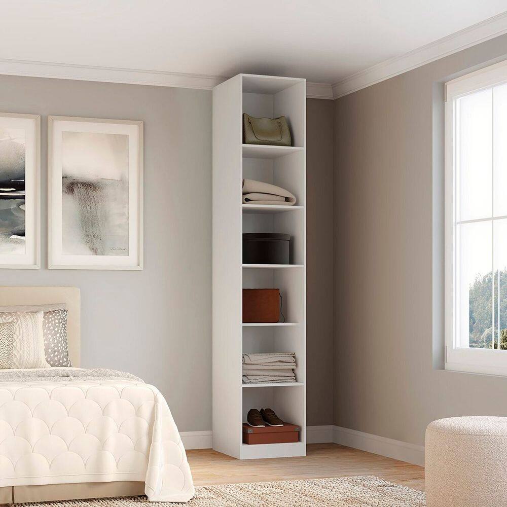 Módulo Closet sem Portas com Prateleiras e Cabideiros 45cm Altezza Branco