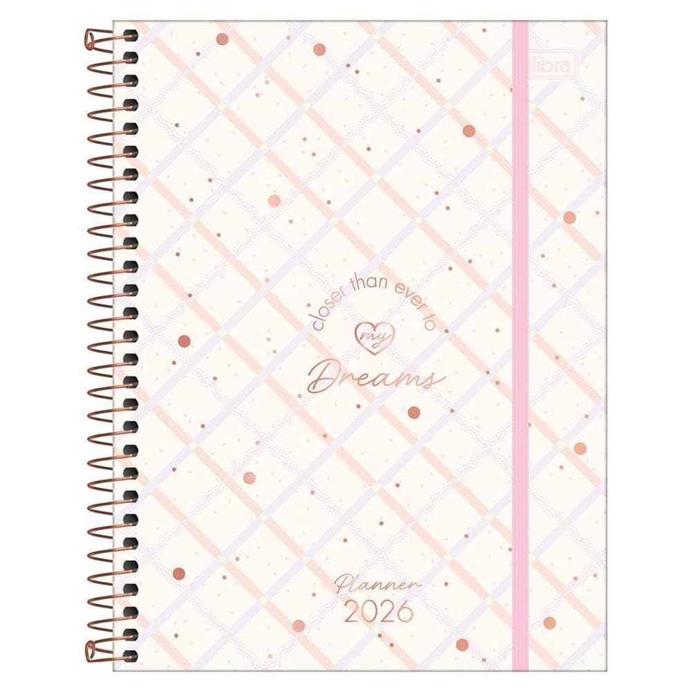 Planner Semanal 2026 Espiral M7 80Fls Soho Xadrez Tilibra