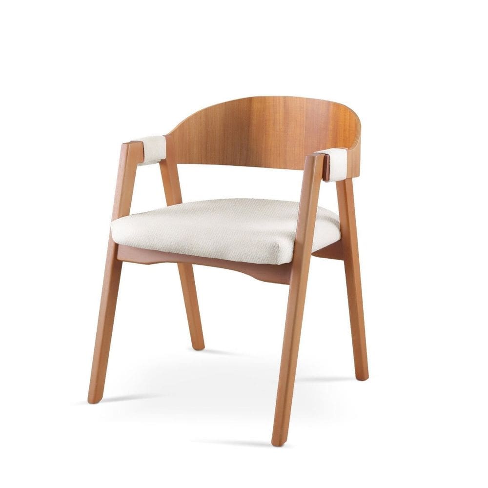 Cadeira para Sala de Jantar 80cm X 60cm Luna Nude/Marrom
