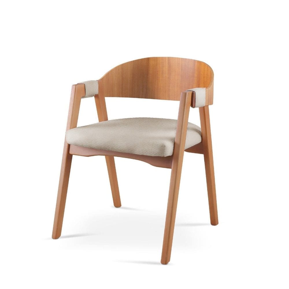 Cadeira para Sala de Jantar 80cm X 60cm Luna Bege/Marrom