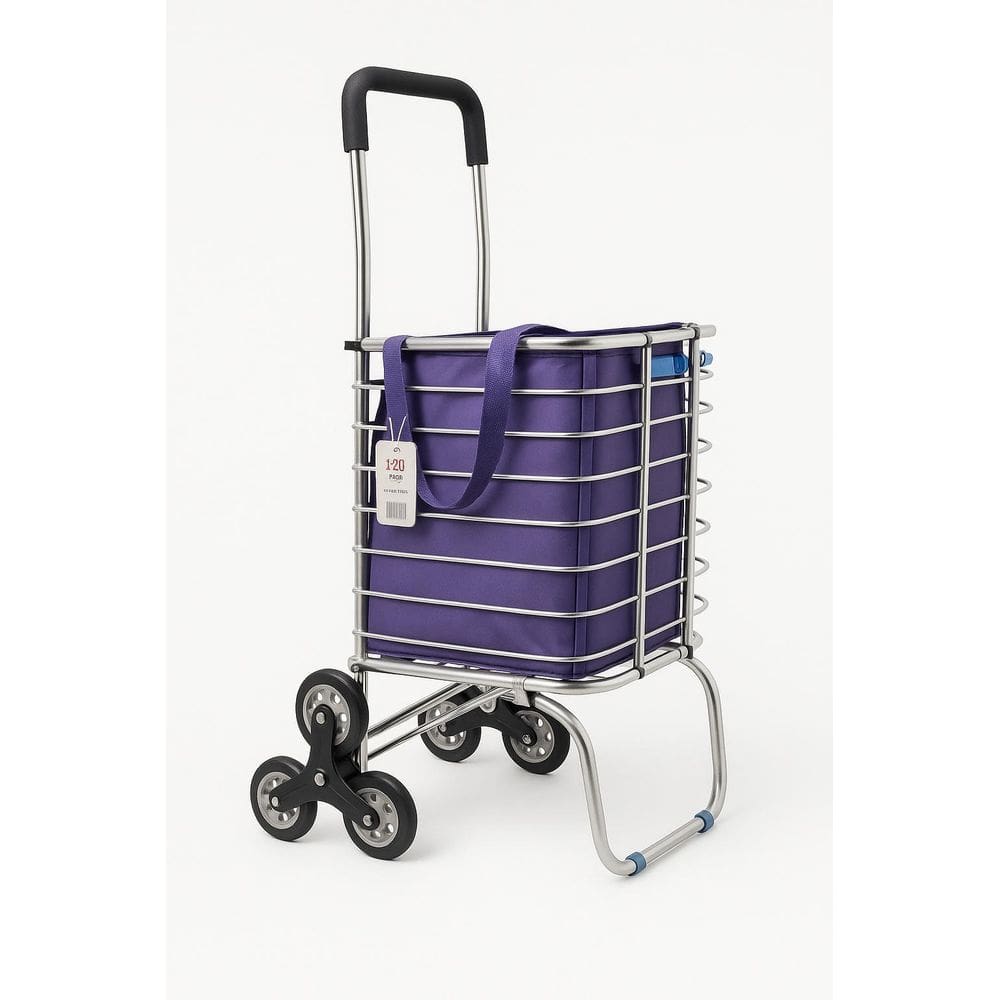 Carrinho De Aluminio Com 6 Rodas Dobravel Sobe Escada
