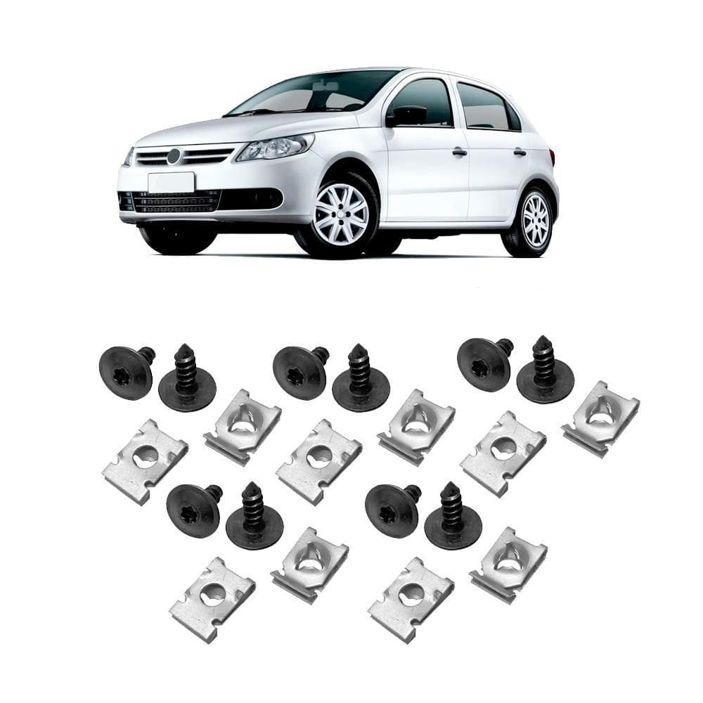 Kit Fixação Parabarro Dianteiro Traseiro Gol 2009 A 13 Golf