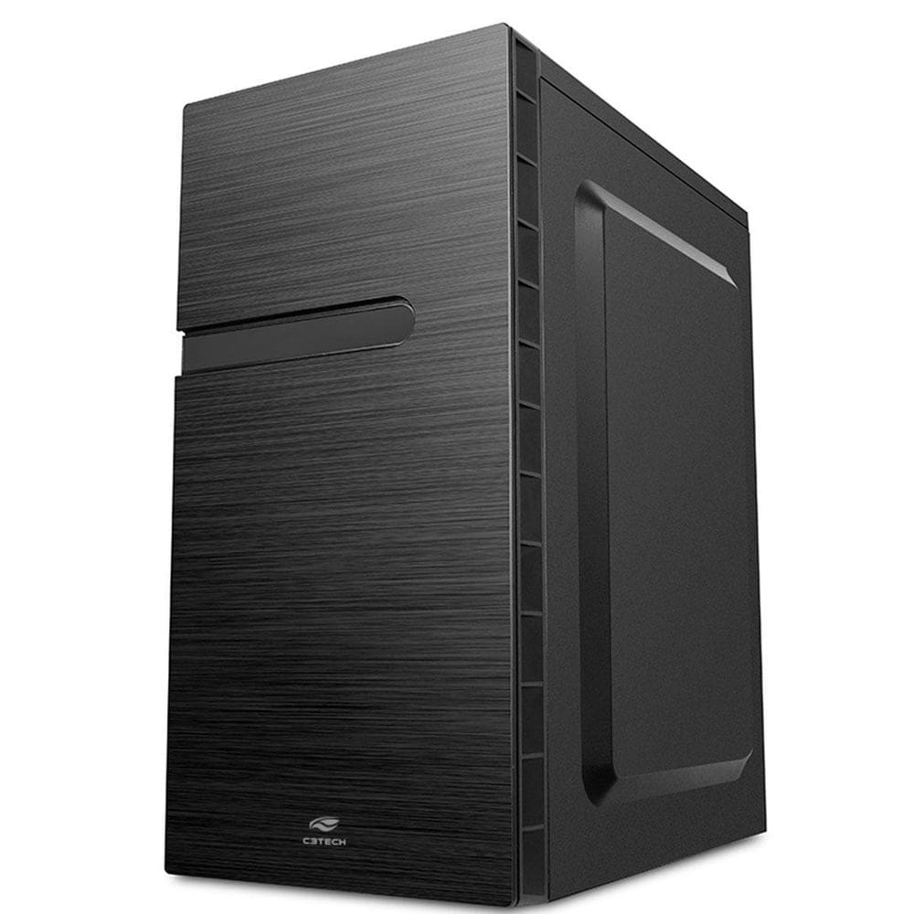 Gabinete C3Tech,Mt-35Bk , Fonte 200W, Micro Atx, Preto