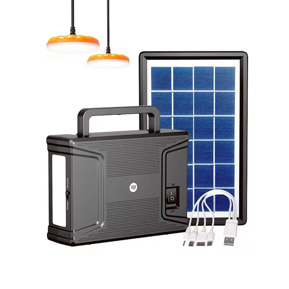 Kit Iluminação Com Power Bank e Painel Solar