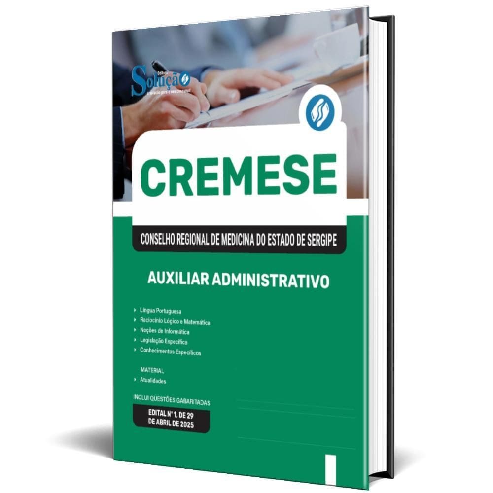 Apostila Cremese 2025 Auxiliar Administrativo