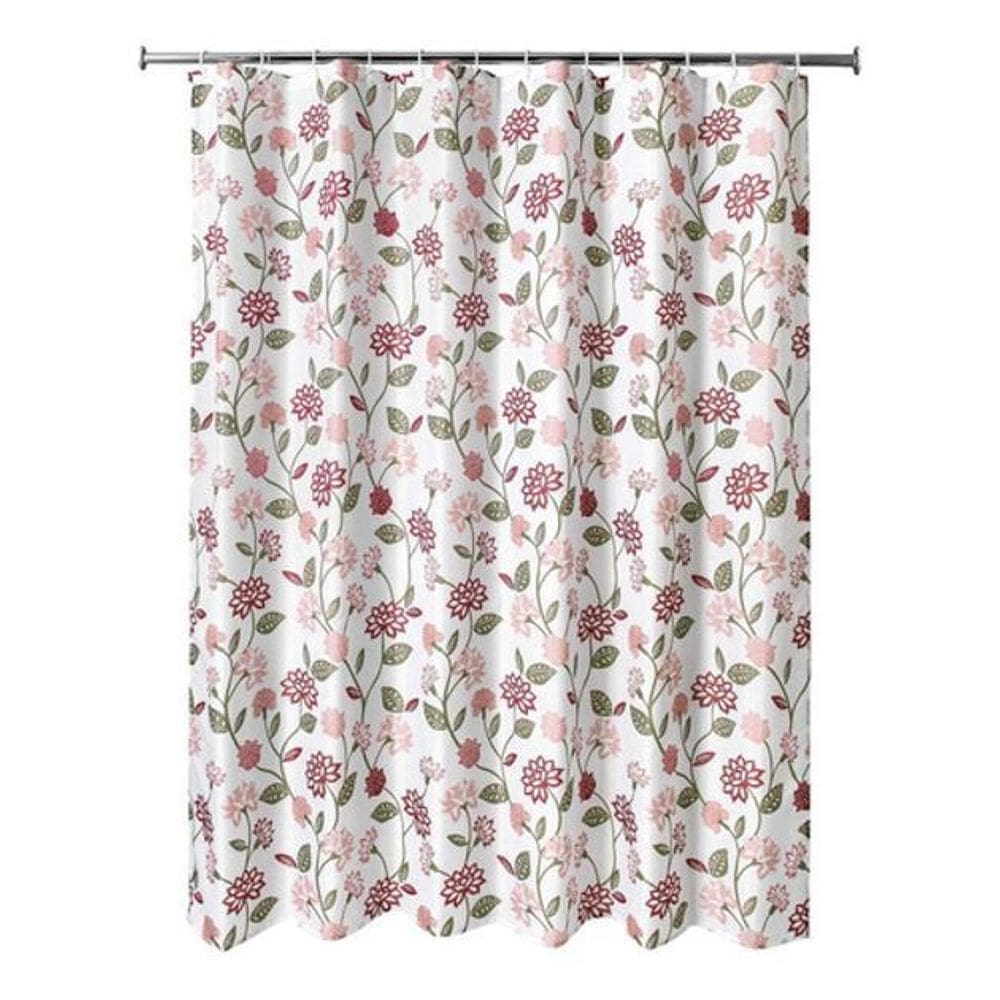 Cortina De Banho Flores 12G 180X180 Cm