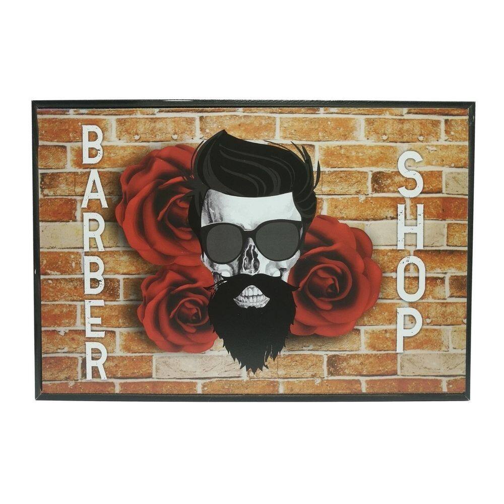 Quadro Decorativo Barber Shop Medida 20X30cm