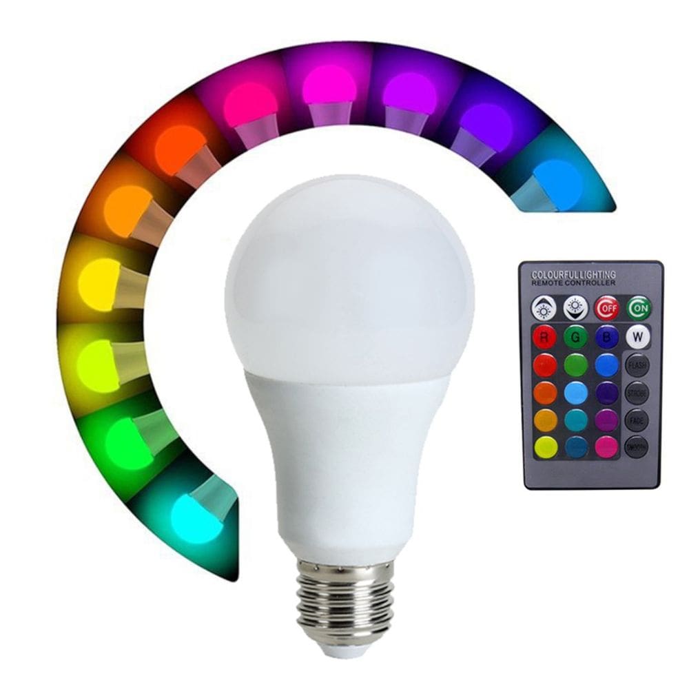 Lâmpada Led RGB Com Controle 5W 50-60Hz Bivolt