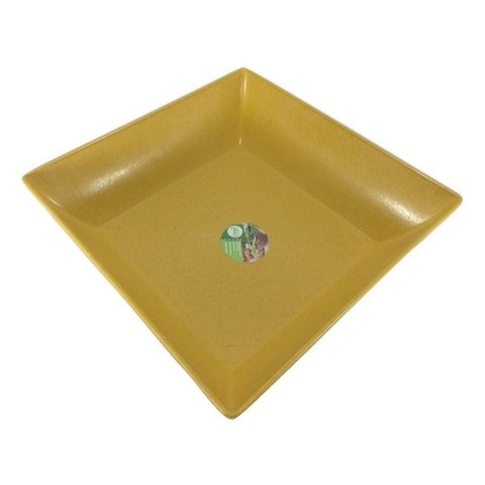 Saladeira Evo quadrada amarelo 2900 ml