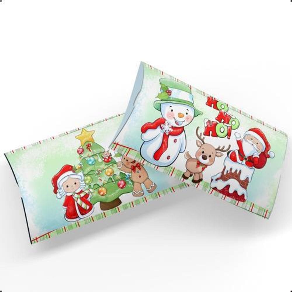 Lembrancinhas Caixinha Natal Papai Noel HoHo Kit 20 Unidades
