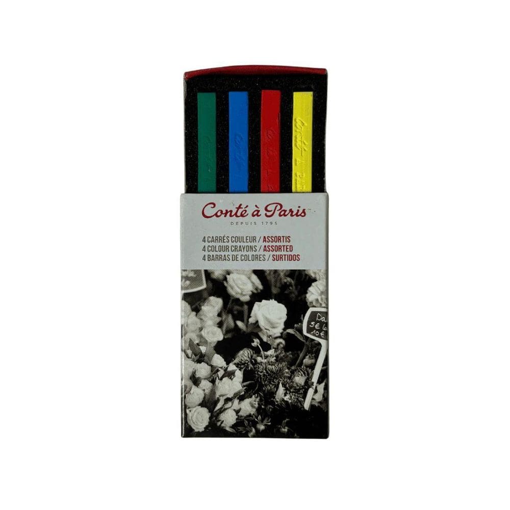 Estojo Pastel Seco Conte A Paris Iniciacao 4 Cores