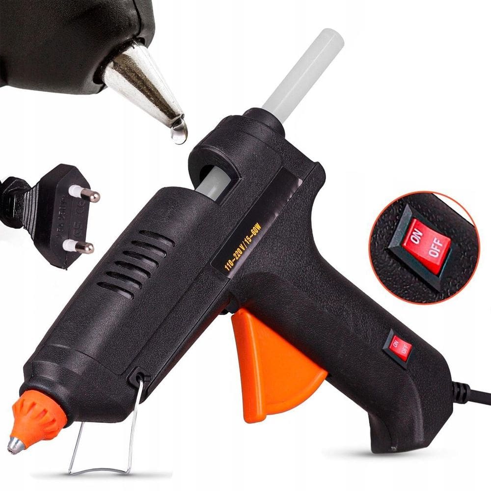 Pistola Cola Quente Bivolt Elétrica Para Papelaria E Arte