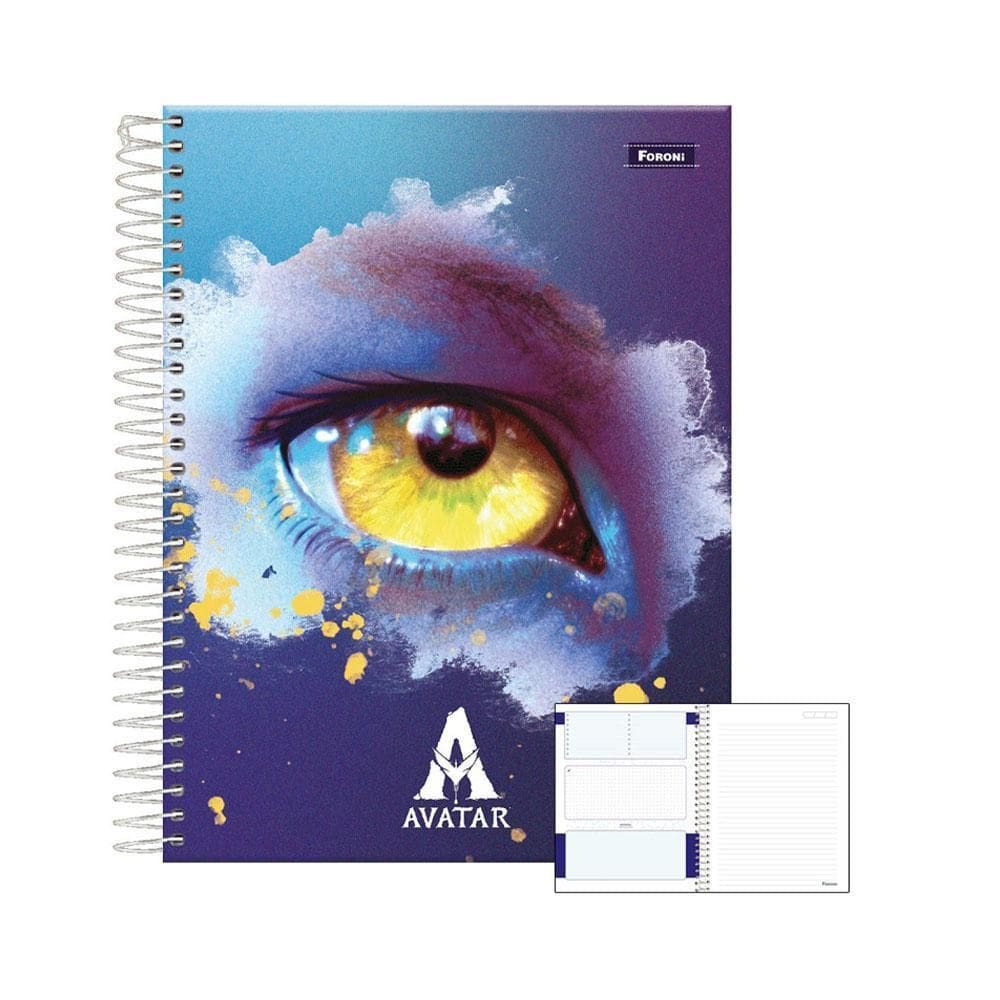 Caderno Colegial 10 Matérias 160Fls Avatar Olho Foroni
