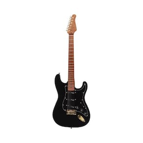 Guitarra Benson Hardy 901 Strato Preto Bk Gold Com Bag