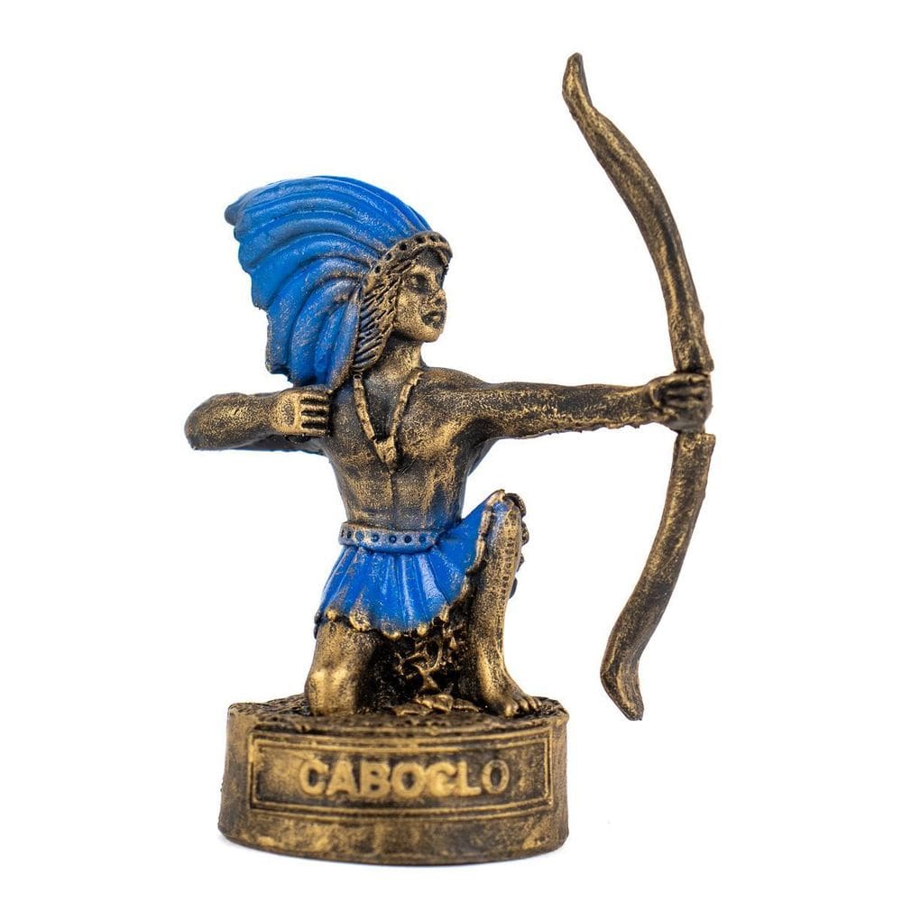 Escultura Caboclo Vintage 8 Cm- Escolha A Cor