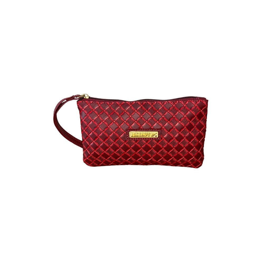 Bolsa Mão Carteira Necessaire Abc Bags Compacta - Vermelho