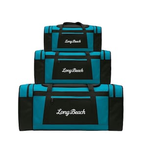 Kit 3 Bolsas Sacolas De Viagem Esportiva Tamanhos Verde Água