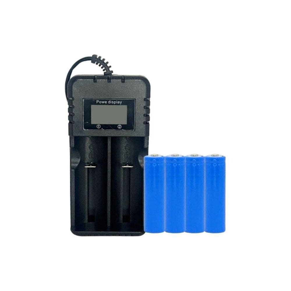 4 Baterias  Microfone Kdr200 + Carregador Duplo Led