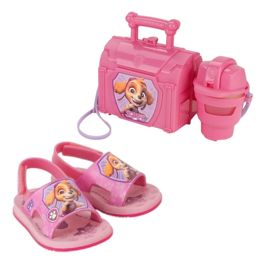 Sandalia Infantil Menina Patrulha Canina Maleta Baby 22956