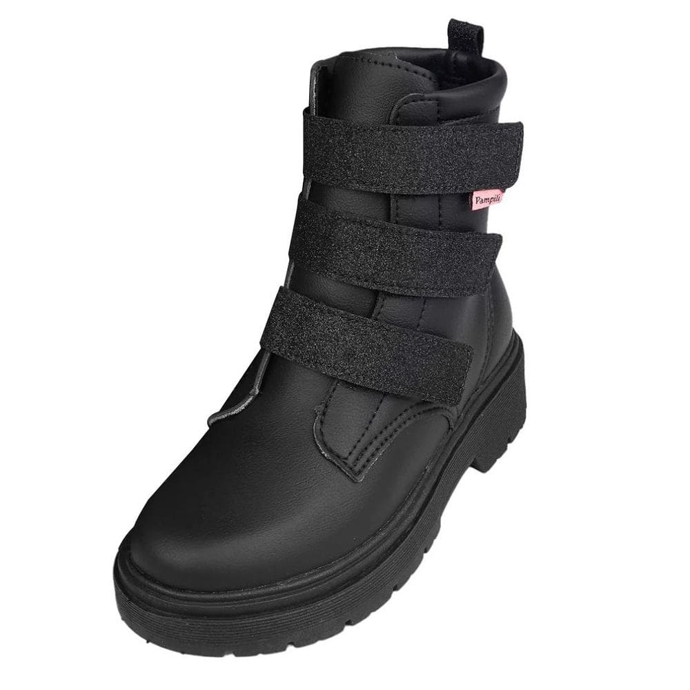 Bota Infantil Menina Coturno Cano Médio Glitter Duda Pampili