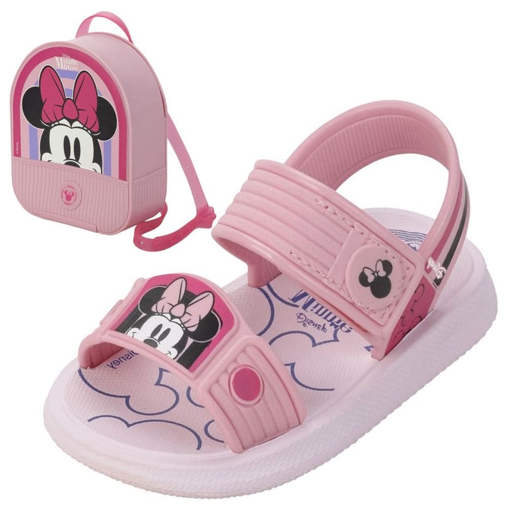 Sandalia Infantil Menina Conforto Disney Minnie