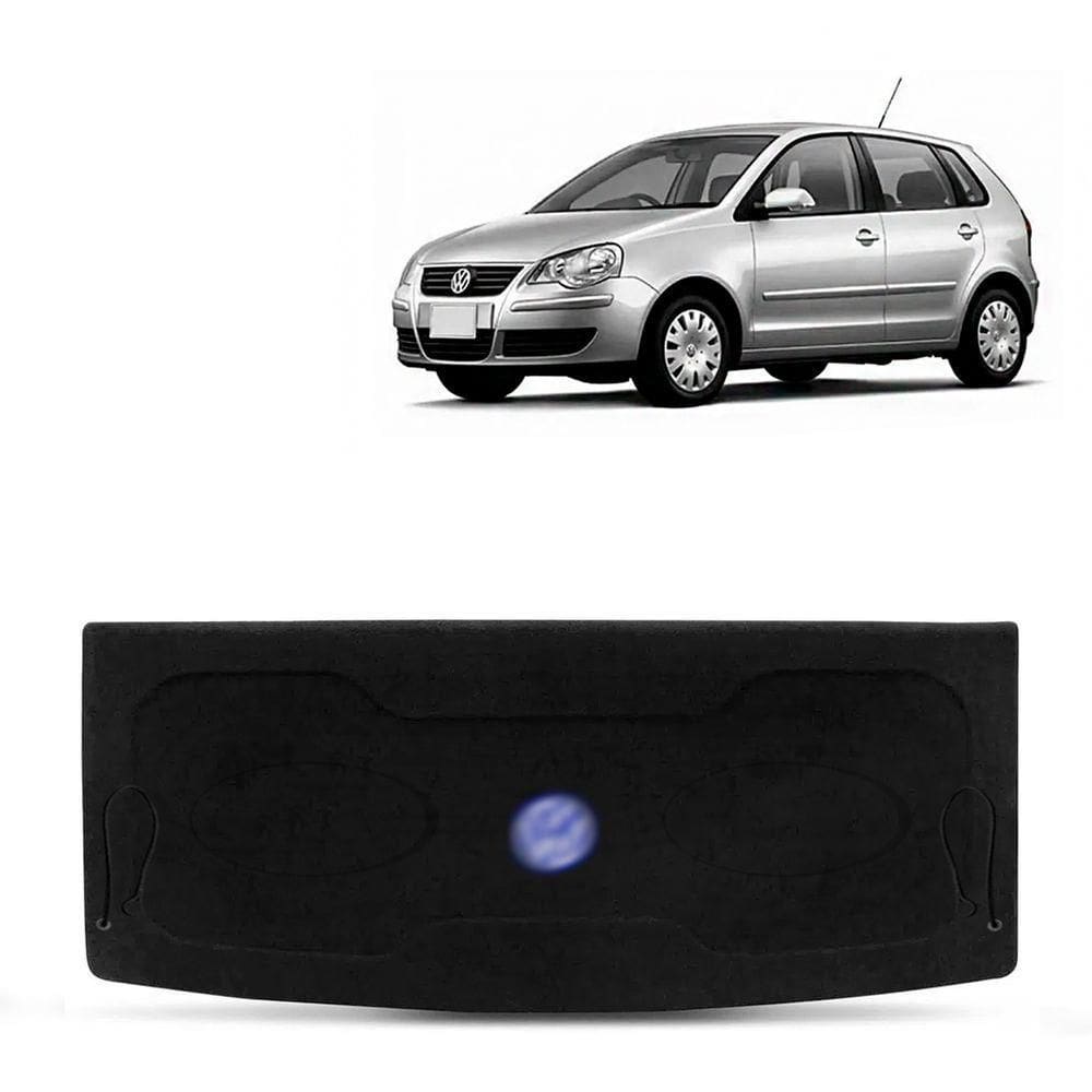 Tampão Do Porta Malas Polo Hatch 2003 A 2014 Preto Furo 6x9 Com Cordinhas
