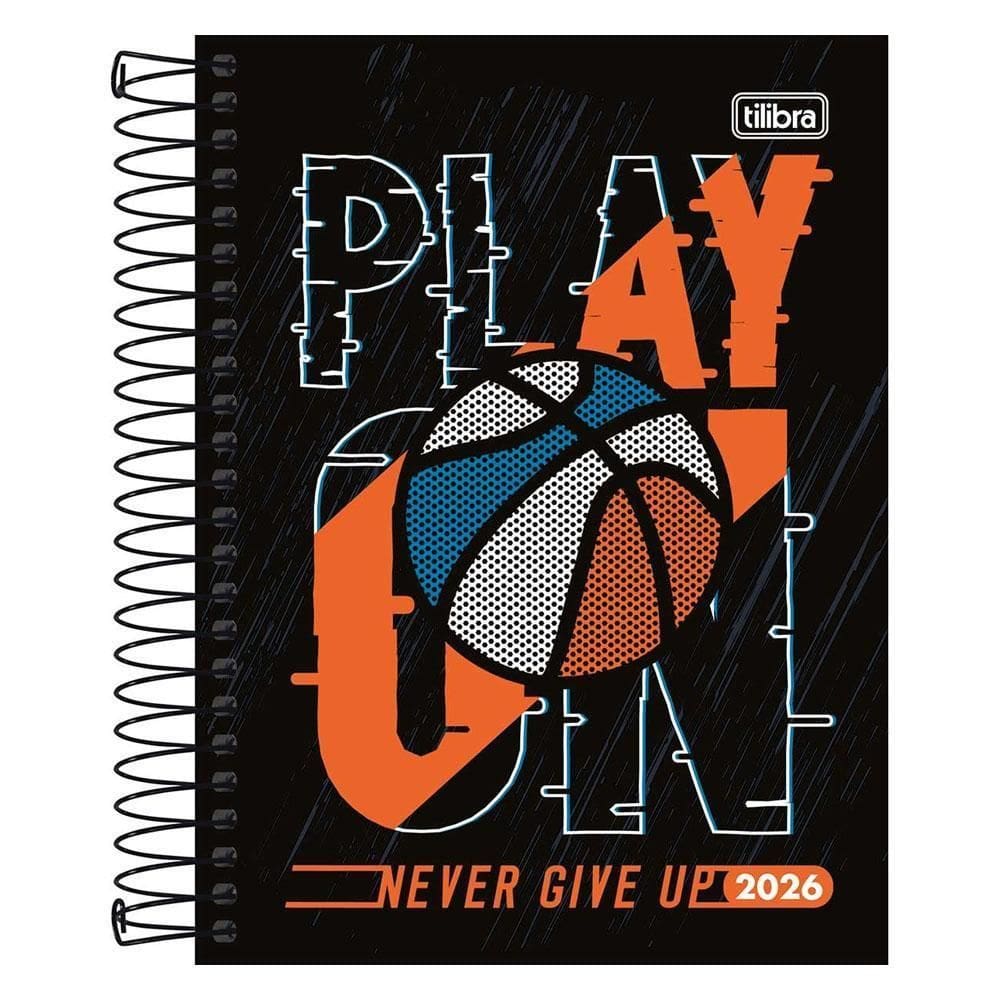 Agenda Diária 2026 Espiral M4 176Fls D+ Basquete Tilibra