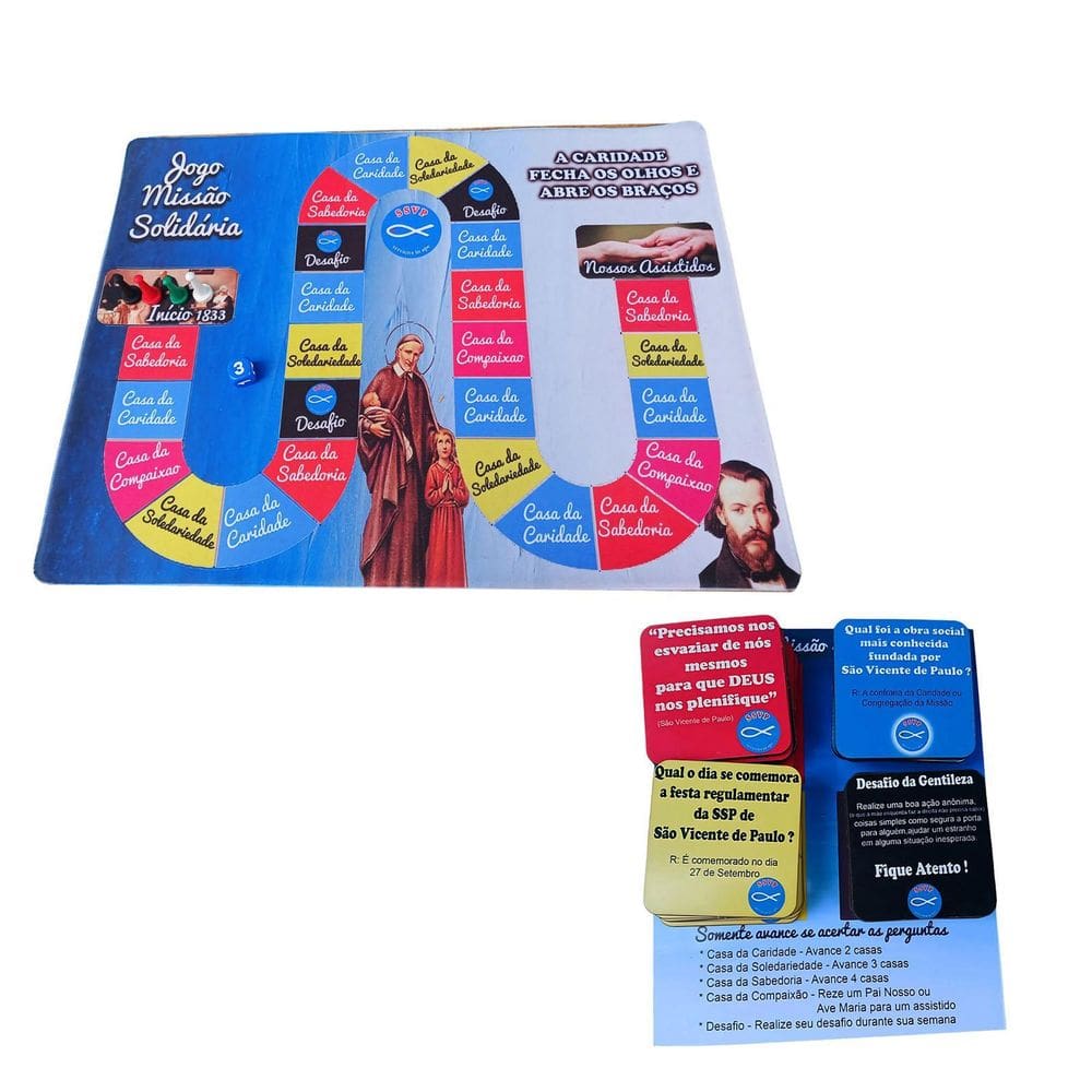 Jogo Educativo Exclusivo Missão Solidária Ssvp São Vicente
