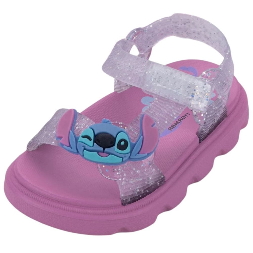 Sandalia Infantil Menina Conforto Stitch Disney