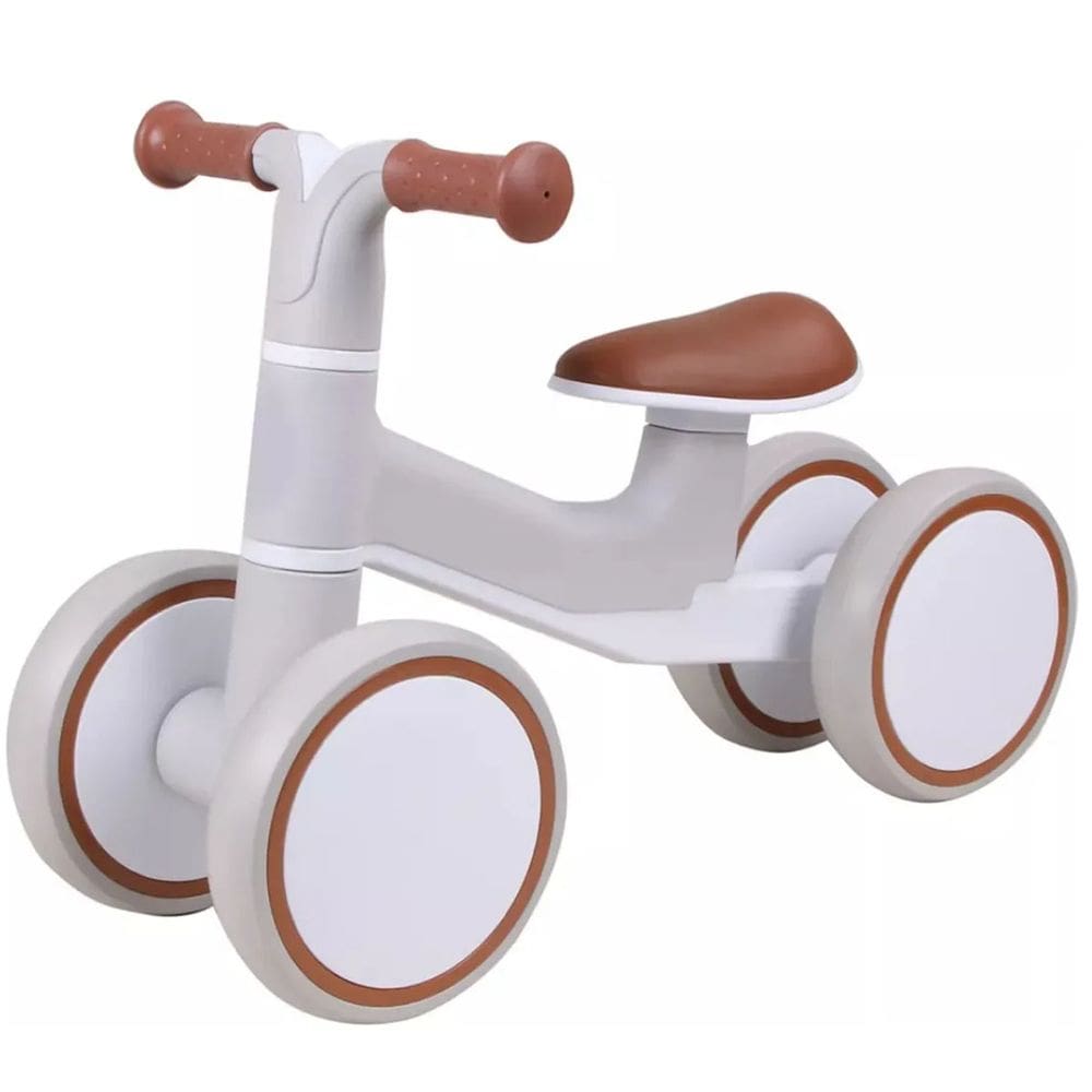 Bicicleta Infantil de Equilíbrio Premium Baby e-lite Rider 20kg Masculina Off White Cinza Menino Andador Sem Pedal Bebê 2-3 anos