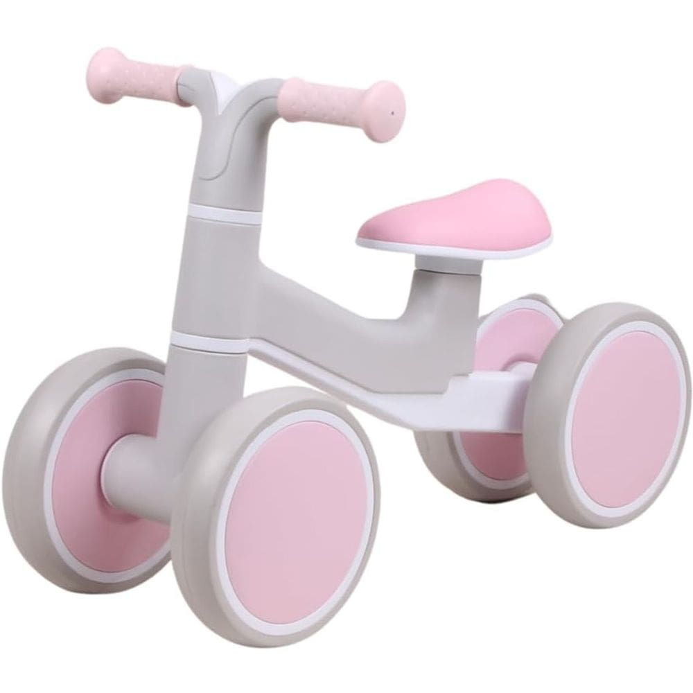 Bicicleta Infantil de Equilíbrio Premium Baby e-lite Rider 20kg Feminina Off White Rosa Menina Andador Sem Pedal Bebê 2-3 anos
