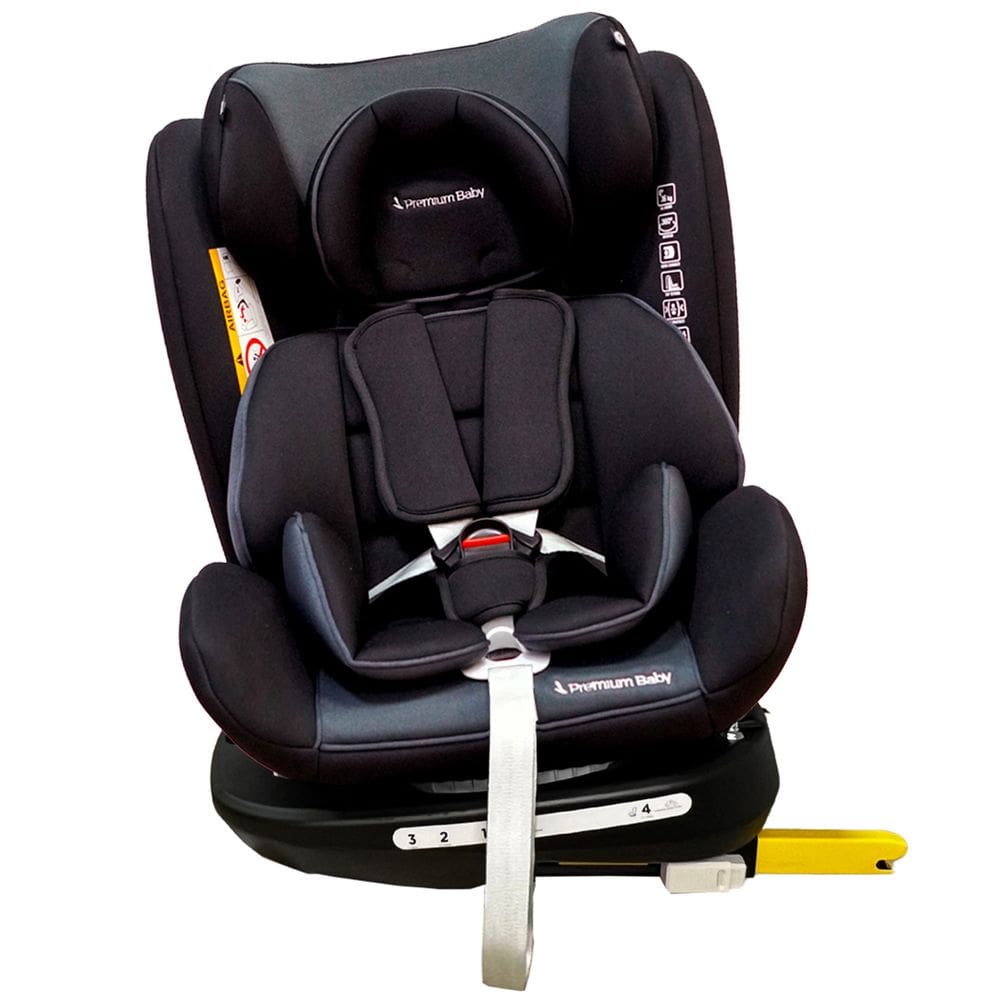 Cadeirinha Para Auto Premium Baby Murphy Lux 0 A 36kg Isofix Base Giratória 360 Reclinável Ajustável Preto Cadeira Passeio Carro Booster Bebê Infantil