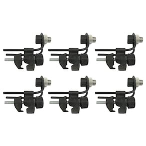 Kit 6 Clamp Microfone Bateria Zabumba Percussão Resistente