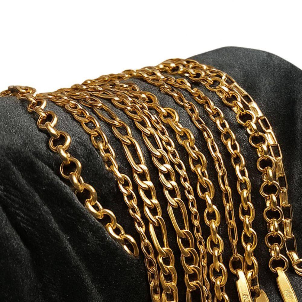 Pulseira Masculina Aço Inox Dourado 22 Un Revenda