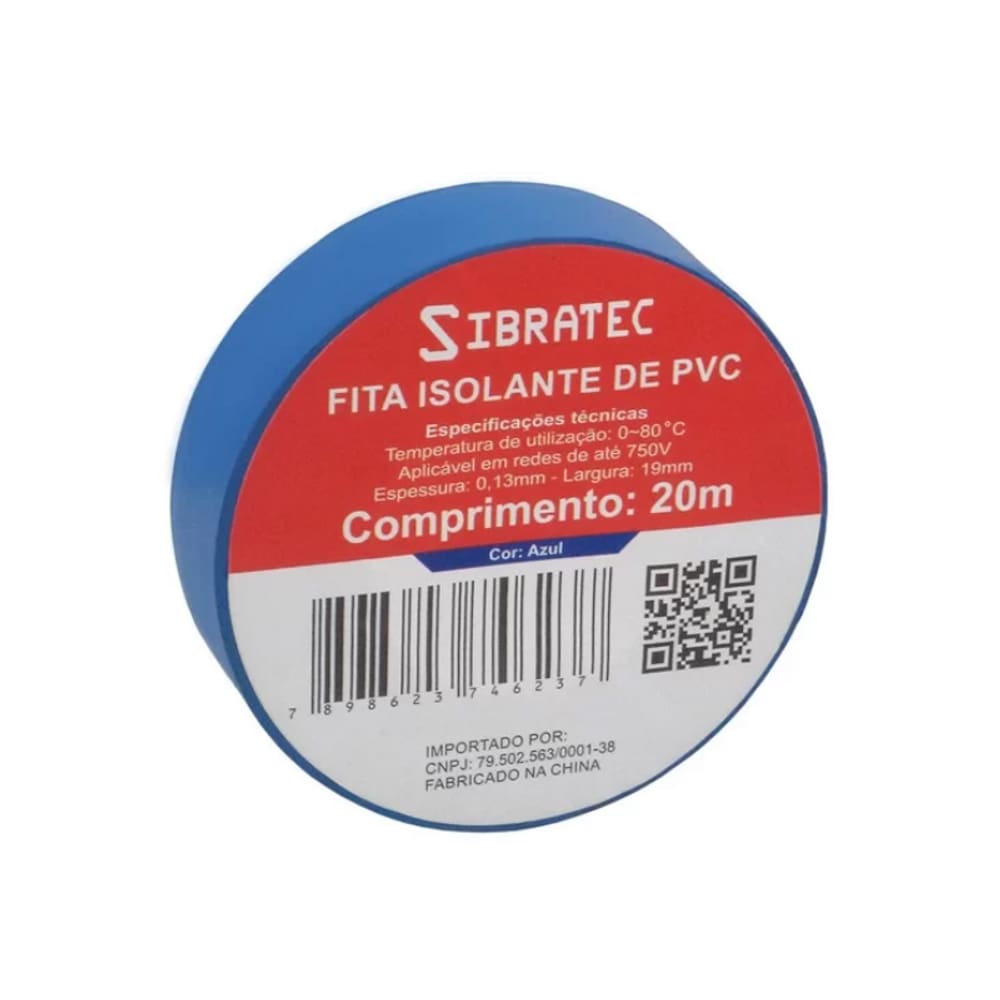 Fita Isolante 19mm x 20m Azul CCA